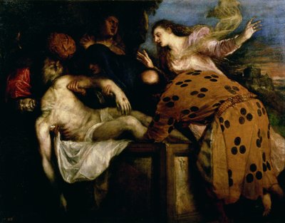 The Entombment of Christ by Tiziano Vecelli